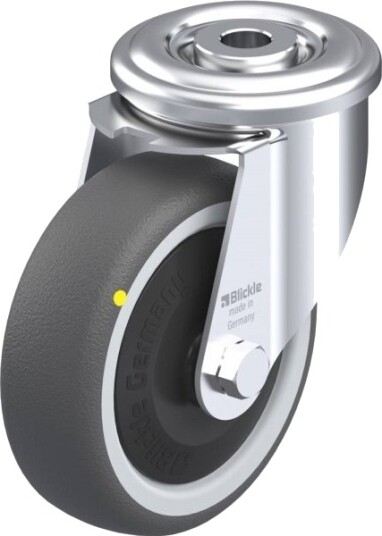 Blickle 852182 Ler-Path 100Kf-Els Hjul - Hjuldiameter 100 Mm, Bæreevne (Maks.) 130 Kg, 1 Stk