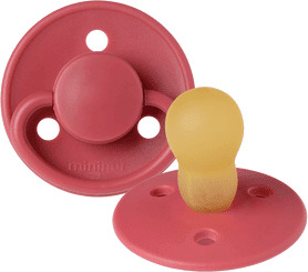 Mininor Latexsmokk 12+ mnd., Rabarbra - 2 stk.