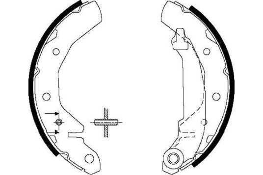 Bremsesko sett KAVO PARTS KBS 1407