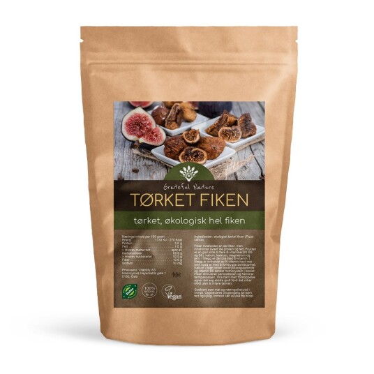 Grateful Nature Tørket Fiken Økologisk 250 g Grateful Nature Tørket Fiken Økologisk 250 g
