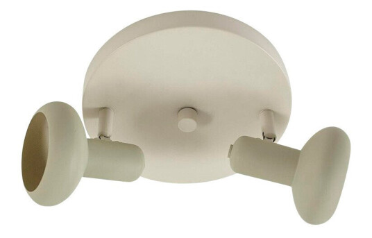 Lindby Huby downlight 2 lyskilder kremfarget/lysegrønn jern