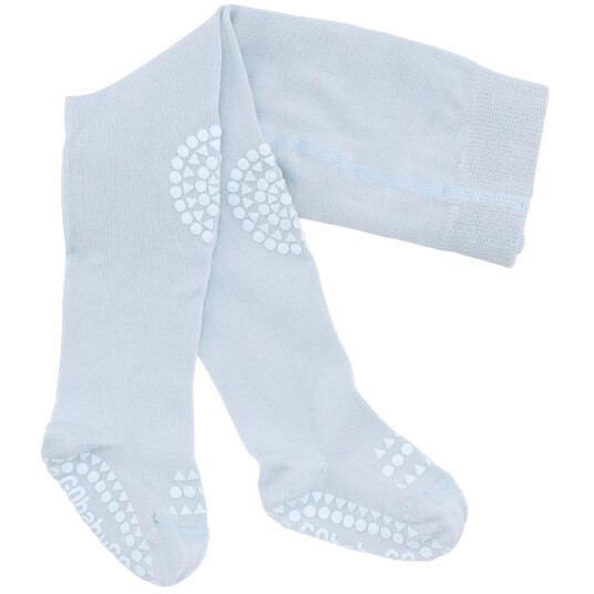 Gobabygo Sky Blue Crawling Strømpebukser Organic Bomull 12-18 mdr