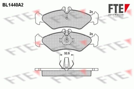 Bremseklosser FTE 9010190 Bremseklosser FTE 9010190