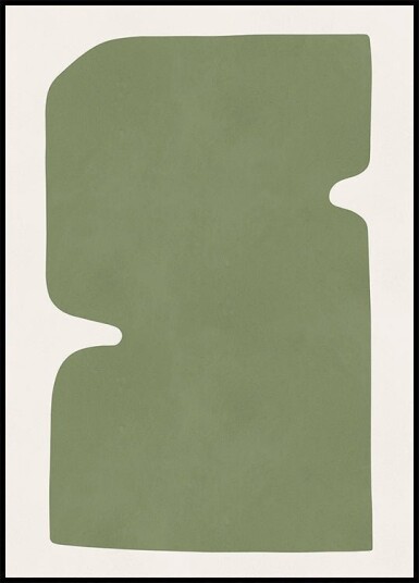 Olive Silhouette Plakat Plakat / 21x30cm