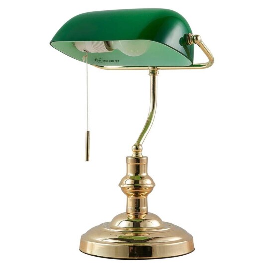 Lindby Bankerlampe Milenka, messing polert Lindby Bankerlampe Milenka, messing polert
