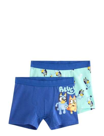 Lindex 2 Pack Bluey Boxer Shorts Orange 122/128