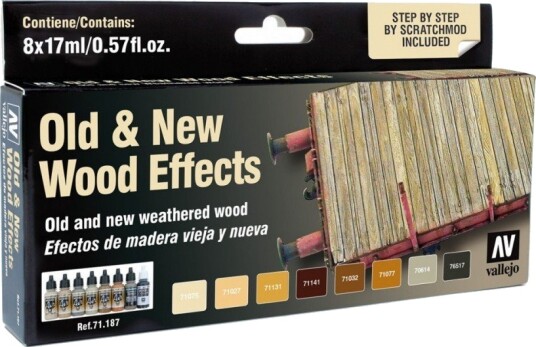 Vallejo Model Air Old & New Wood Effects Vallejo Model Air Old & New Wood Effects