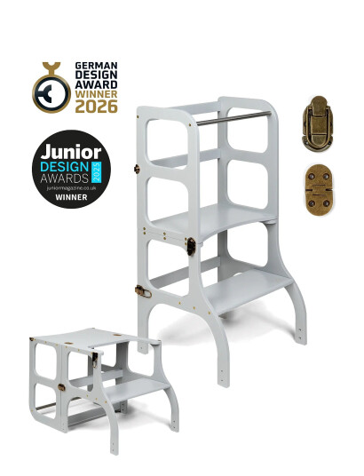 Ette Tete Helper Tower   Table "Step"n"sit"   Grey   90X 43X 40CM