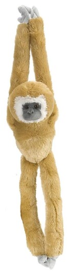 Wild Republic Hengende Kosedyr   51 cm   Hvitth??ndet Gibbon