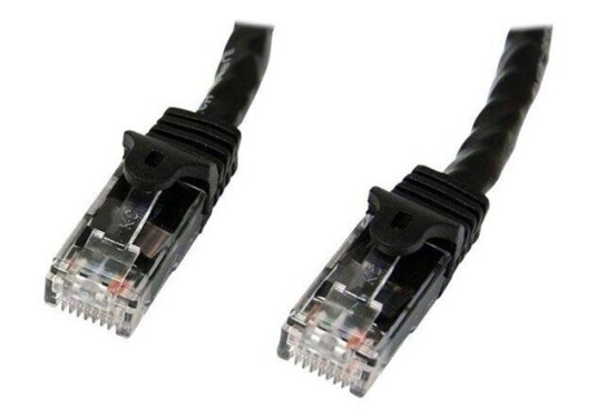 Gigabit Snagless RJ45 UTP Cat6 Patch Cable Cord - patch cable - 1 m - black
