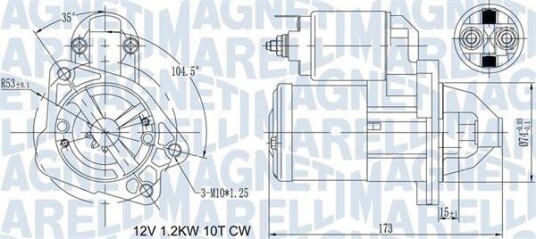 Starter MAGNETI MARELLI 063721469010