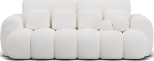 Sofa Eltap Cotonn 256x105x119 cm Paolli 01 Hvit