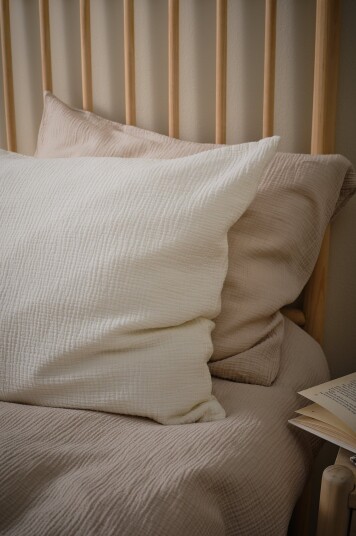 Jotex Putetrekk i Musselin Naturhvit AMILIA 213678801136