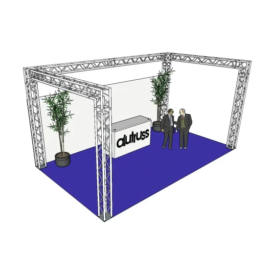 Alutruss Truss Set Quadlock 6082 U-Figure 7x4x3.5m Wxdxh