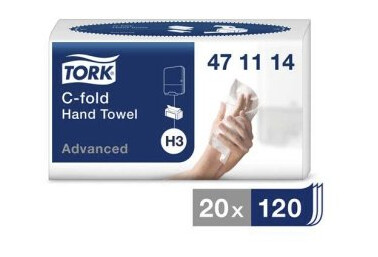 Tørkepapir Tork Advantage H3 2-lags hvit 2400/fp Tørkepapir Tork Advantage H3 2-lags hvit 2400/fp