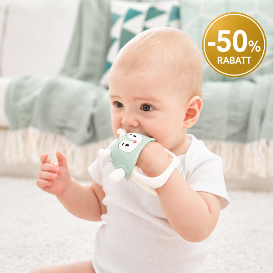 Smily Mia Biteleke Reindeer Blue Buddy Never Drop Silicone Baby Teething Toy Smily Mia Biteleke Reindeer Blue Buddy Never Drop Silicone Baby Teething Toy