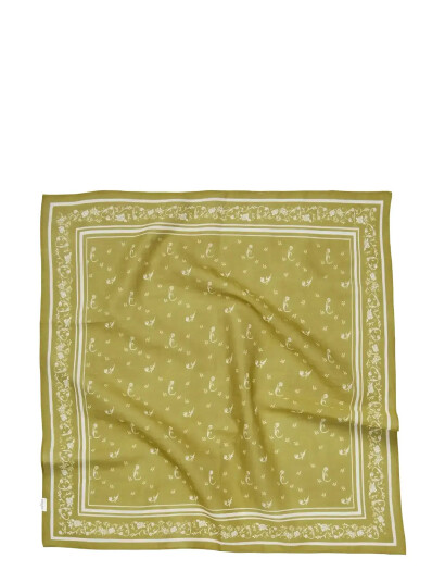 Becksöndergaard Tulipa Cotta Scarf Green ONE SIZE Becksöndergaard Tulipa Cotta Scarf Green ONE SIZE
