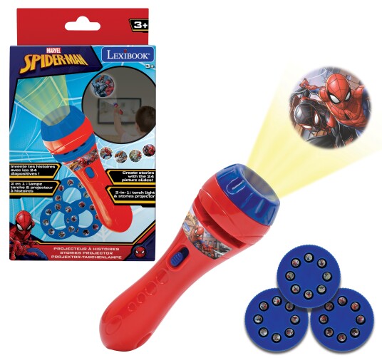 Lexibook Spider-Man Stories-projektor og fakkellampe LTC050SP