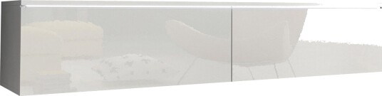Cuguen TV benk 140 cm LED belysning Hvit/Hvit LED Cuguen TV benk 140 cm LED belysning Hvit/Hvit LED