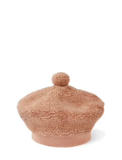 Liewood Poplar Pile Beret Hat - Pink - 5/6Y