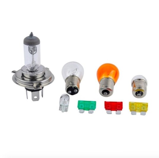 Reservedelssett med lamper for bil 8 deler H4
