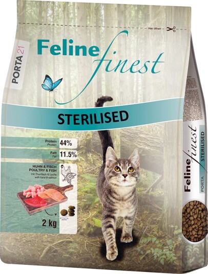 Porta 21 Feline Finest Sterilised Kylling & Fisk 2 X 2 kg