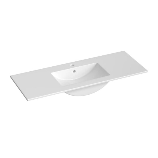 Korsbakken Saturn Heldekkende Hvit 120cm