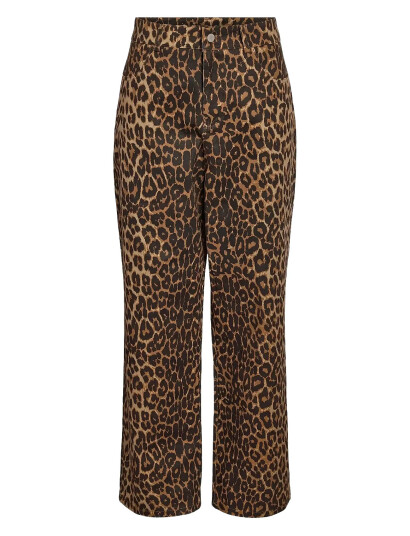 NOISY MAY Nmanneke N/W Straight Leo Pant - Brown - S