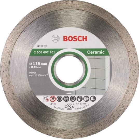 Bosch 115 mm Diamantskjæreplate for Keramikk og Marmor