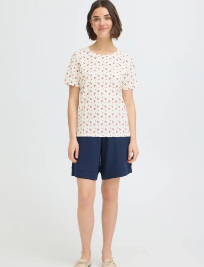 Fransa Frtess Tee 1 Pink M Fransa Frtess Tee 1 Pink M