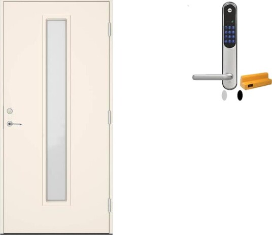 Ytterdør Swedoor Clever-Line+ Abisko med Yale Doorman Classic Home Ytterdør Swedoor Clever-Line+ Abisko med Yale Doorman Classic Home