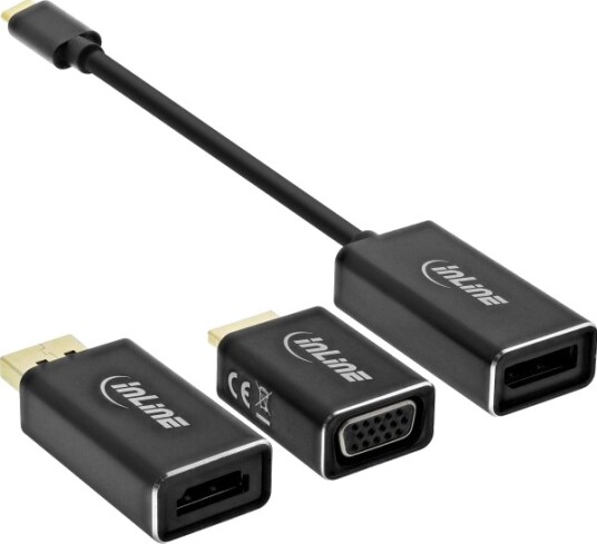 Inline 64109B 0,1 M 3840 X 2160 Piksler 5 Gbit/S 60 Hz Svart Windows 10