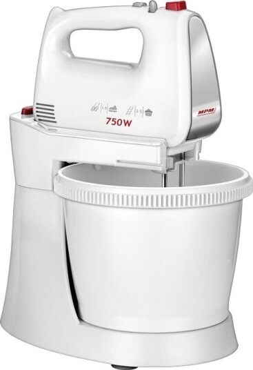 MPM MMR-22Z Kjøkkenmaskin 750W, 2 roterende boller Hvit MPM MMR-22Z Kjøkkenmaskin 750W, 2 roterende boller Hvit