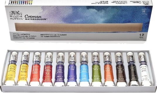 Cotman akvarellfargetuber 12x8 ml