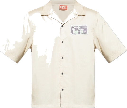 Diesel Herre Skjorter Beige S,