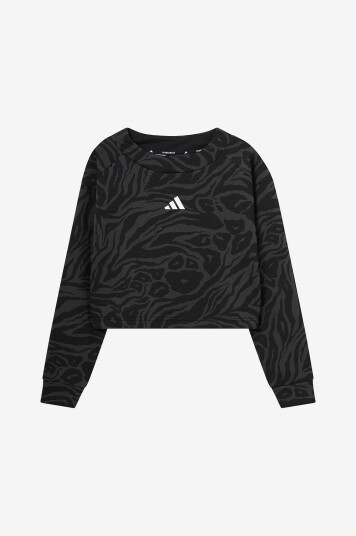 Adidas Sport Performance Collegegenser JG FI Aop Top Svart Adidas Sport Performance Collegegenser JG FI Aop Top Svart