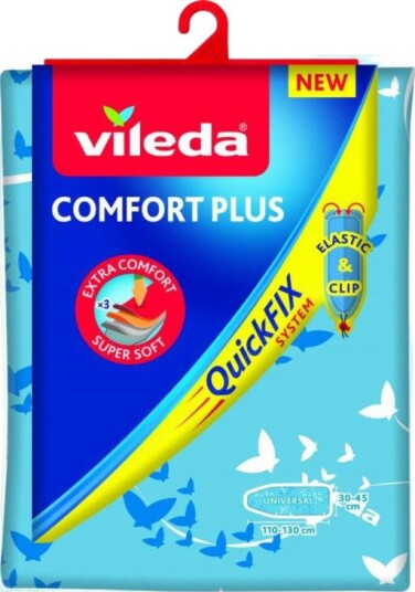 Vileda Comfort Plus Strykebrettrekk - 130x45 cm - Blå