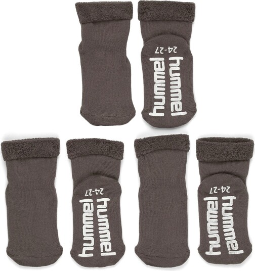 Hummel Hmlmini Non Slip 3-Pack Sock - DARK GULL GRAY - 18/20