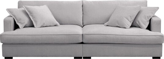 Rossita Lyx 3 seters ekstra dyp sofa i chenille Grå