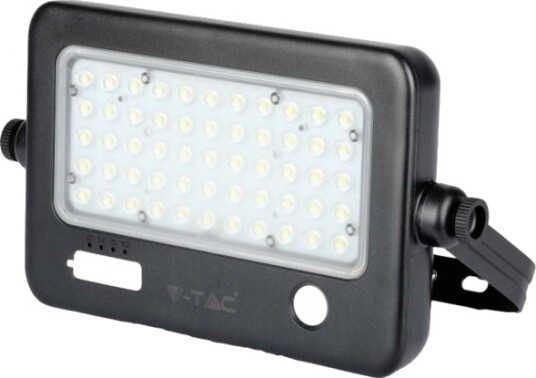 V Tac 10W Led Projektør Med Solcelle 4000K Naturlig Hvit
