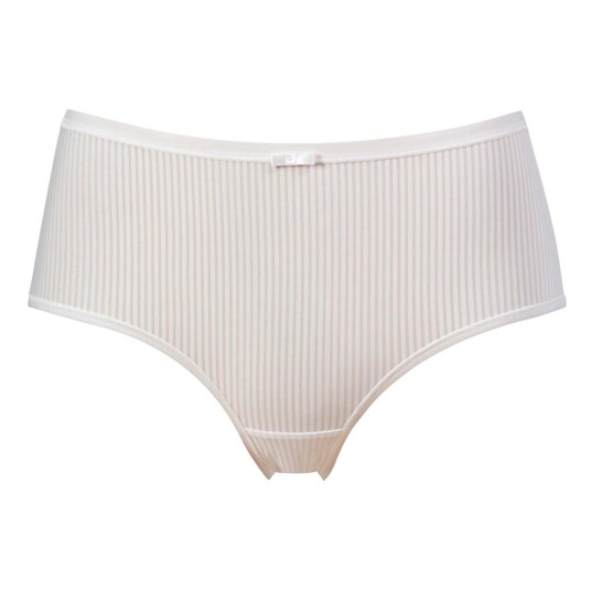 Trofe Sanna Striped Midi Brief Truser Hvit Large Dame Trofe Sanna Striped Midi Brief Truser Hvit Large Dame