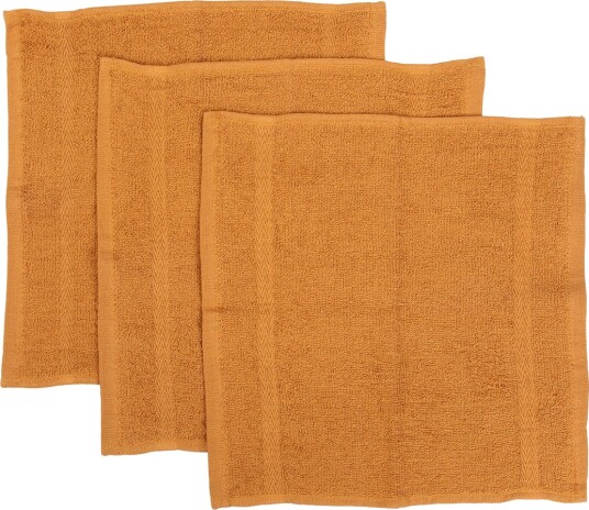 Enkel Absorberende vaskekluter 3pk Oker Gul