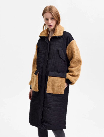Selected Slfpolly Coat W Multi/patterned 34 Selected Slfpolly Coat W Multi/patterned 34