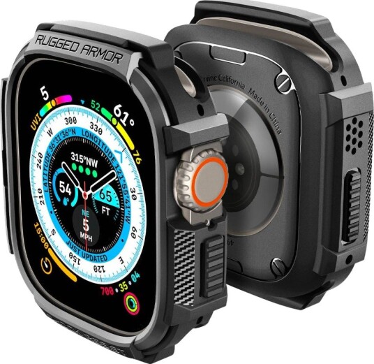 Spigen Apple Watch Ultra Deksel Rugged Armor Matte Black