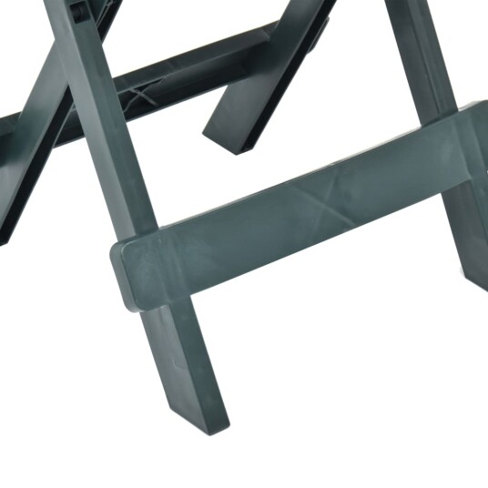 vidaXL Sammenleggbart hagebord grønn 45x43x50 cm plast