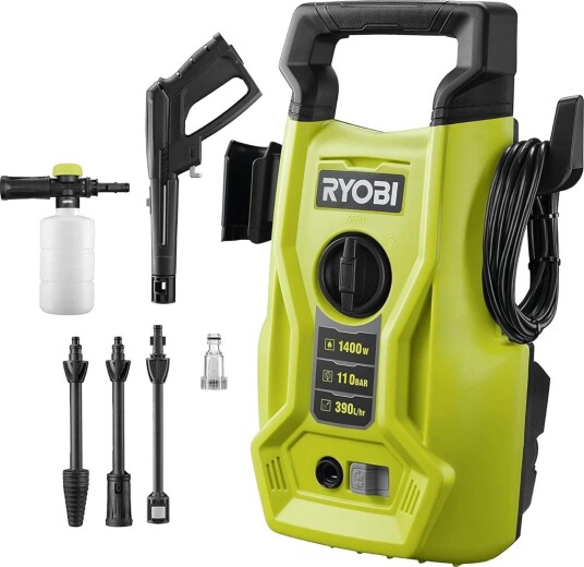 Høytrykkspyler Ryobi RY110PWA 1400 W 110 Bar Høytrykkspyler Ryobi RY110PWA 1400 W 110 Bar