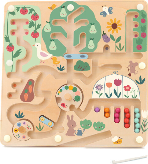 Vilac Magnetic Maze Harvest In The Garden By Sarah Betz Beige ONE SIZE
