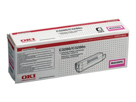 Oki - Magenta - Original - Tonerpatron - For C3200 3200 Design 3200N Oki - Magenta - Original - Tonerpatron - For C3200 3200 Design 3200N