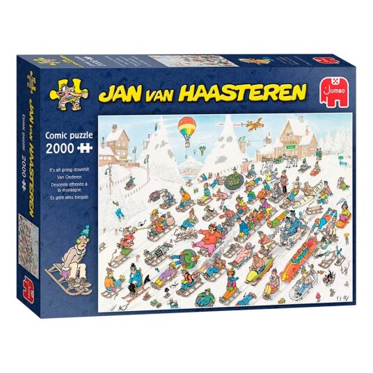 Jan van Haasteren Puslespill 2000 Jvh Going Downhill