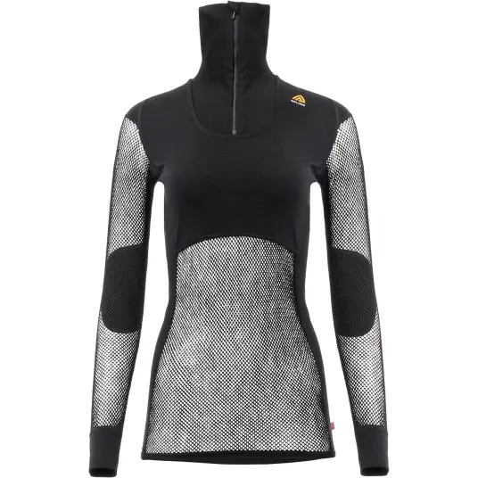 Aclima Woolnet Polo W´S Dame 123 Jet Black XS